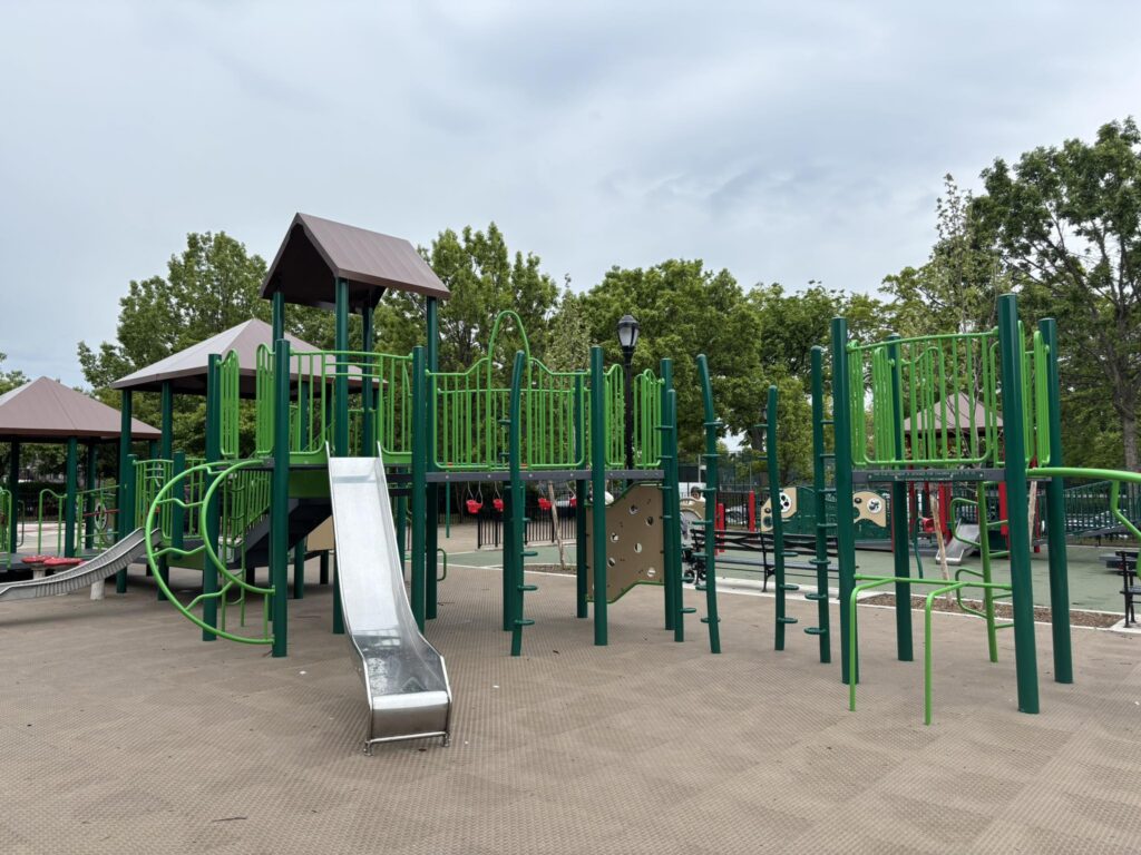 The new facilities and play area at the McKinley Park playground. Photo: Councilmember Kayla Santosuosso