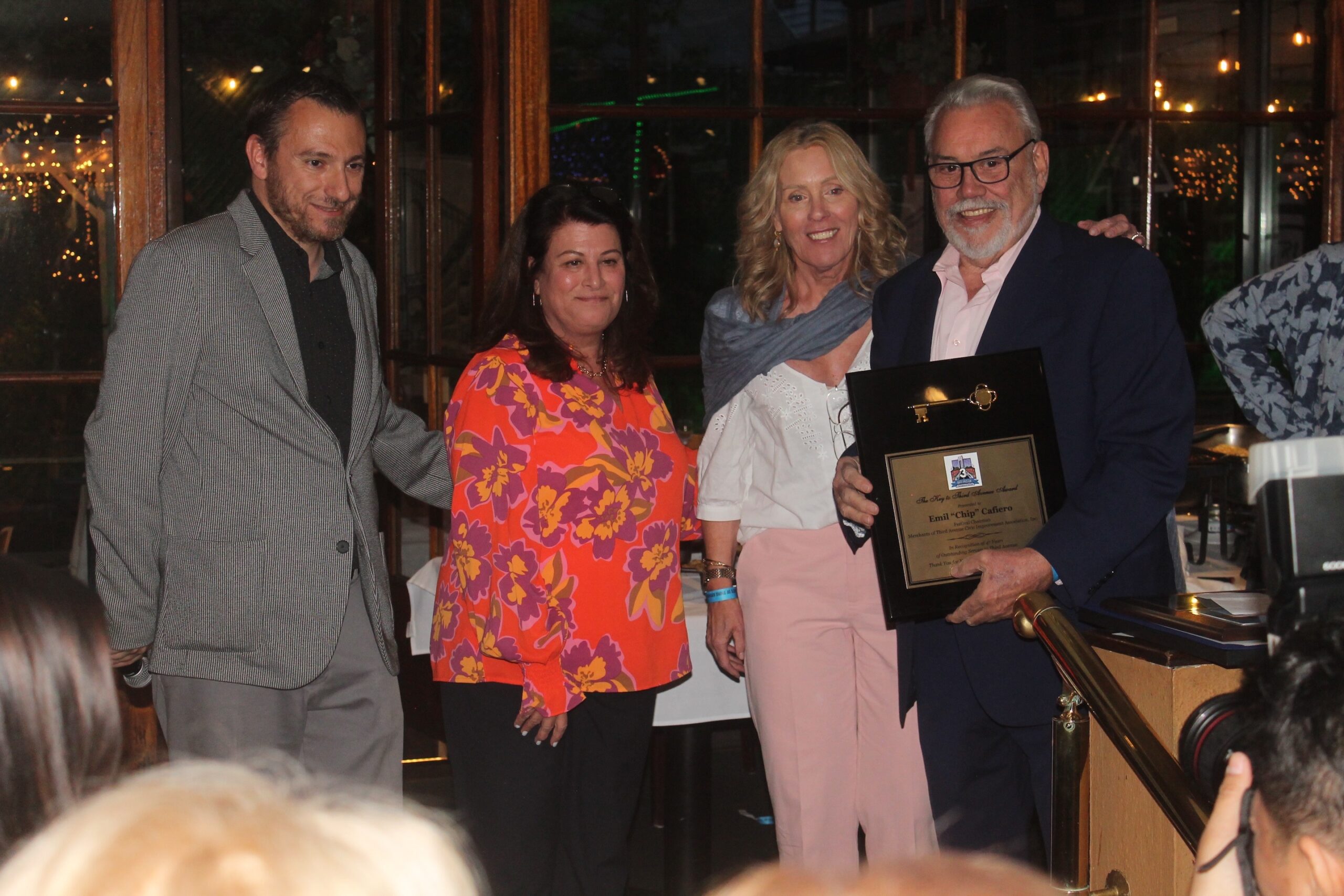 The Merchants of Third Avenue present The Key to Third Avenue Award. Photo: Jaime DeJesus/Brooklyn Eagle