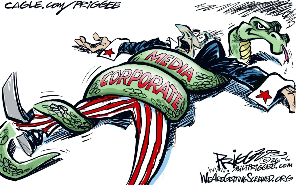 Corporate Media by Milt Priggee