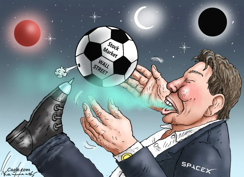 Musk on Wall Street by Marian Kamensky