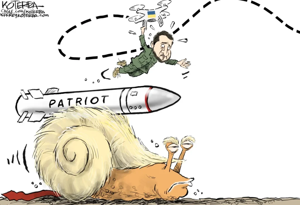 Missile Shortage in Ukraine by Jeff Koterba