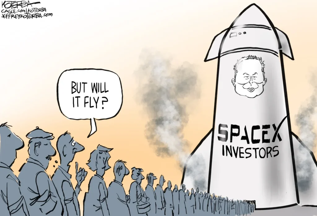 SpaceX Launches IPO by Jeff Koterba
