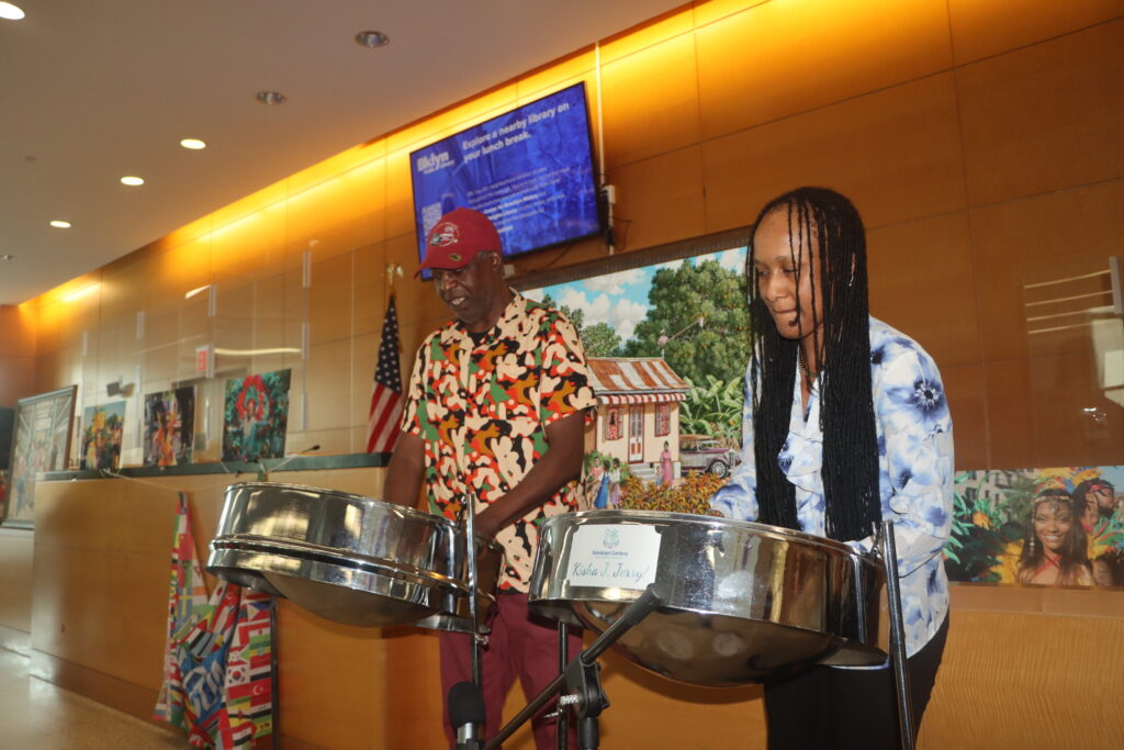 Entertainment courtesy of Steel Band Vibes. Photo: Mario Belluomo/Brooklyn Eagle