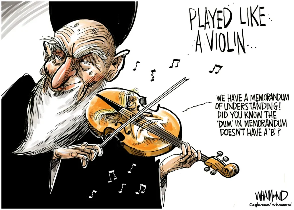Trump Iran Memorandum of Understanding by Dave Whamond