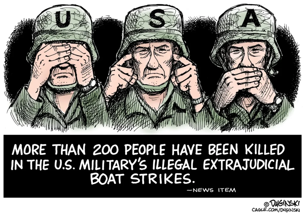 Strikes on Boats Allegedly Smuggling Drugs by Paul Duginski