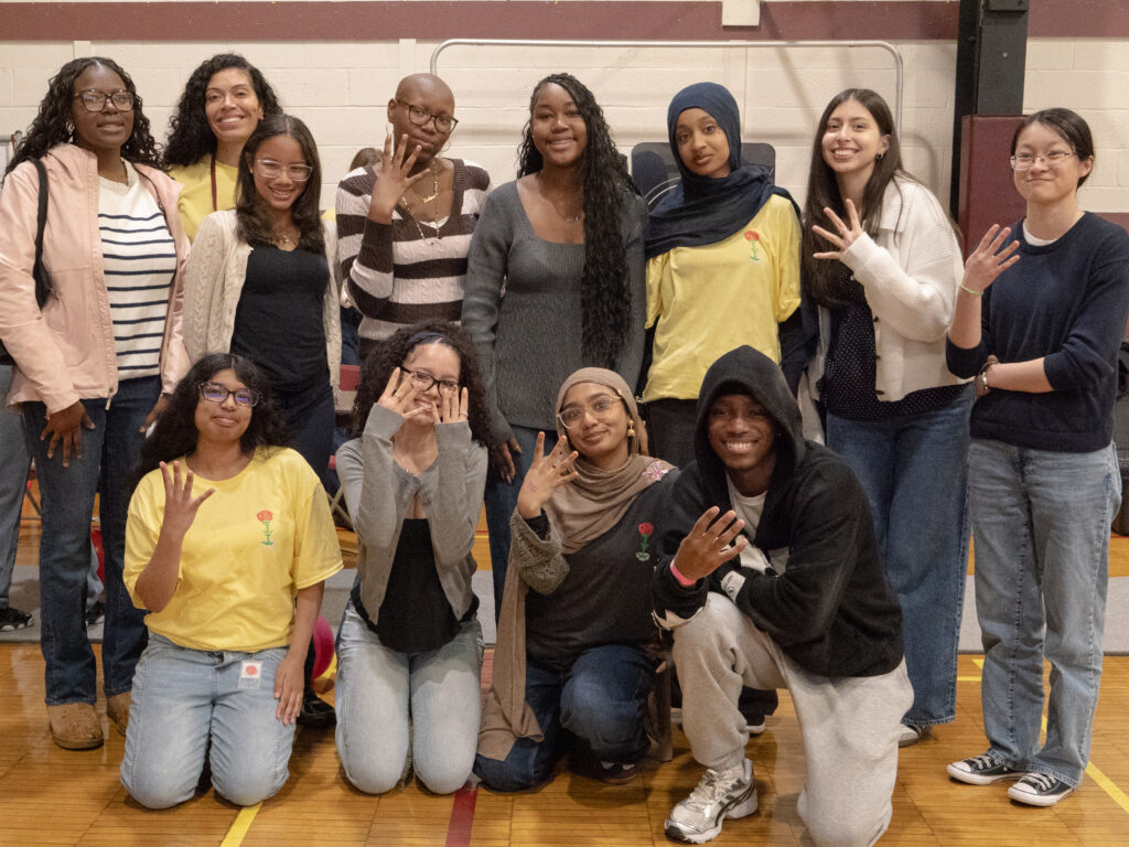 Students members of next year’s NewComm cohorts, Cohort Four, including two students from Brooklyn who will be part of the new program at Poly Prep. Photo: NewComm