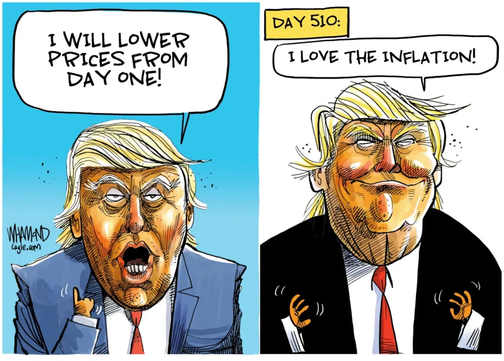 Trump's Inflation Problem by Dave Whamond