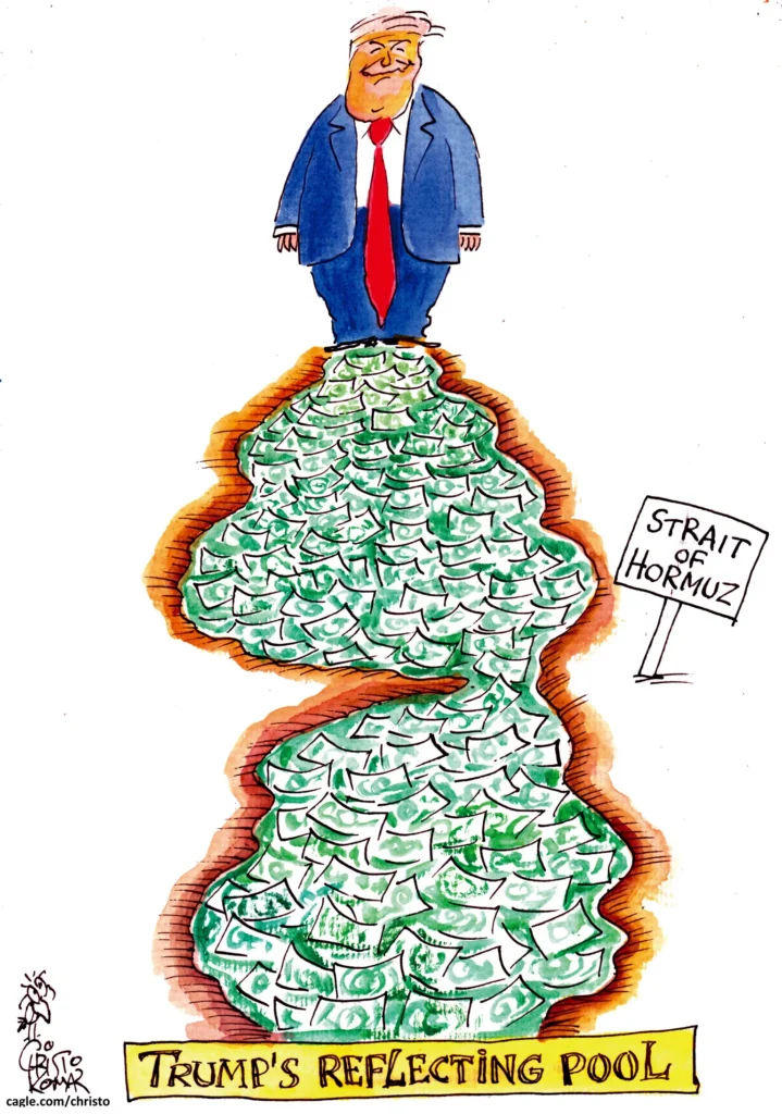 Trump's Reflecting Pool by Christo Komarnitski