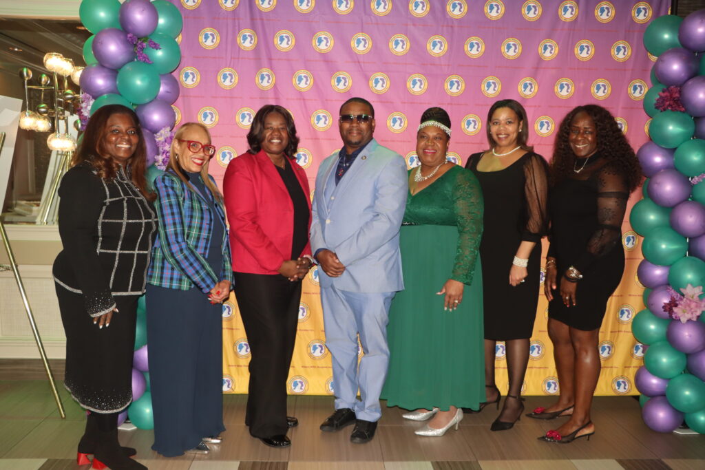 From left: Hon. Claudia Daniels-DePeyster, Annette Cintron-Lopez, Deputy Borough President Kim Council, Damon Walker, Deborah Roberts-Muller, Letrice Jones and Leah Richardson. Photo: Mario Belluomo/Brooklyn Eagle