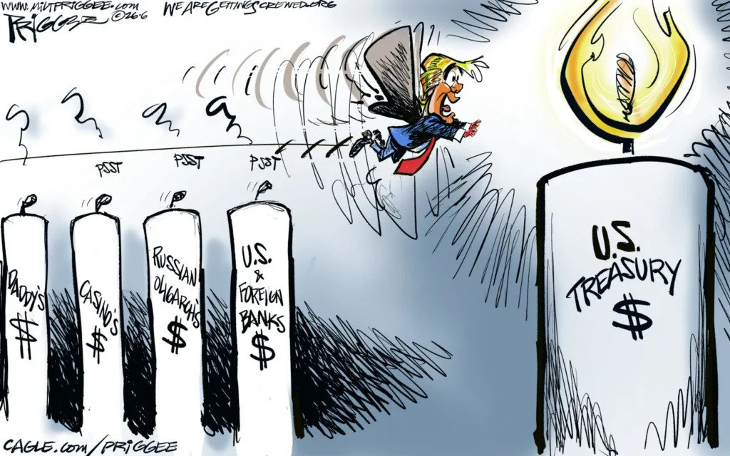 Donnie Moth by Milt Priggee