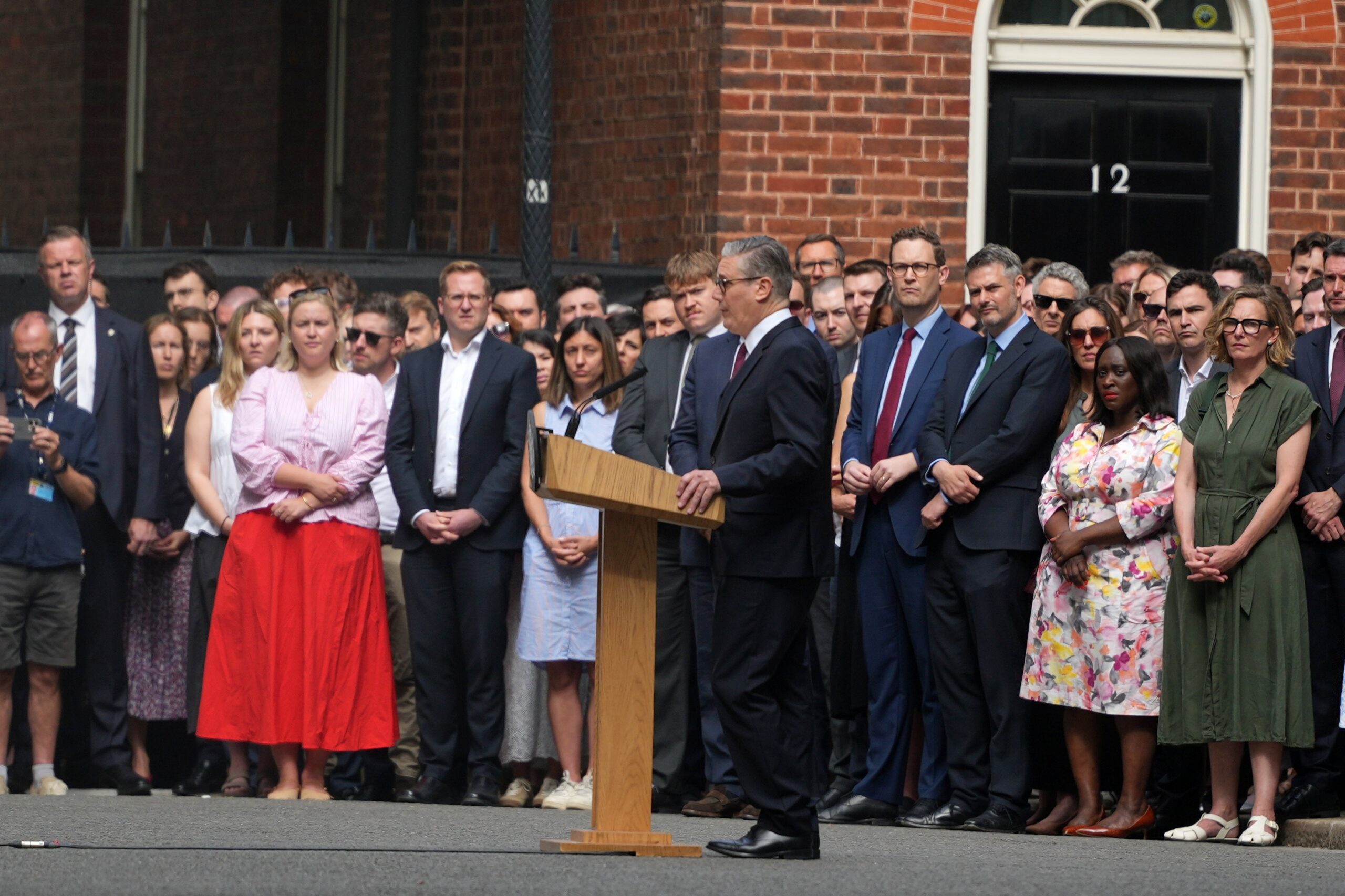 Britain's Prime Minister Keir Starmer speaks to the media to announce his resignation outside Downing Street in London, Monday, June 22, 2026. Photo: Alastair Grant/AP