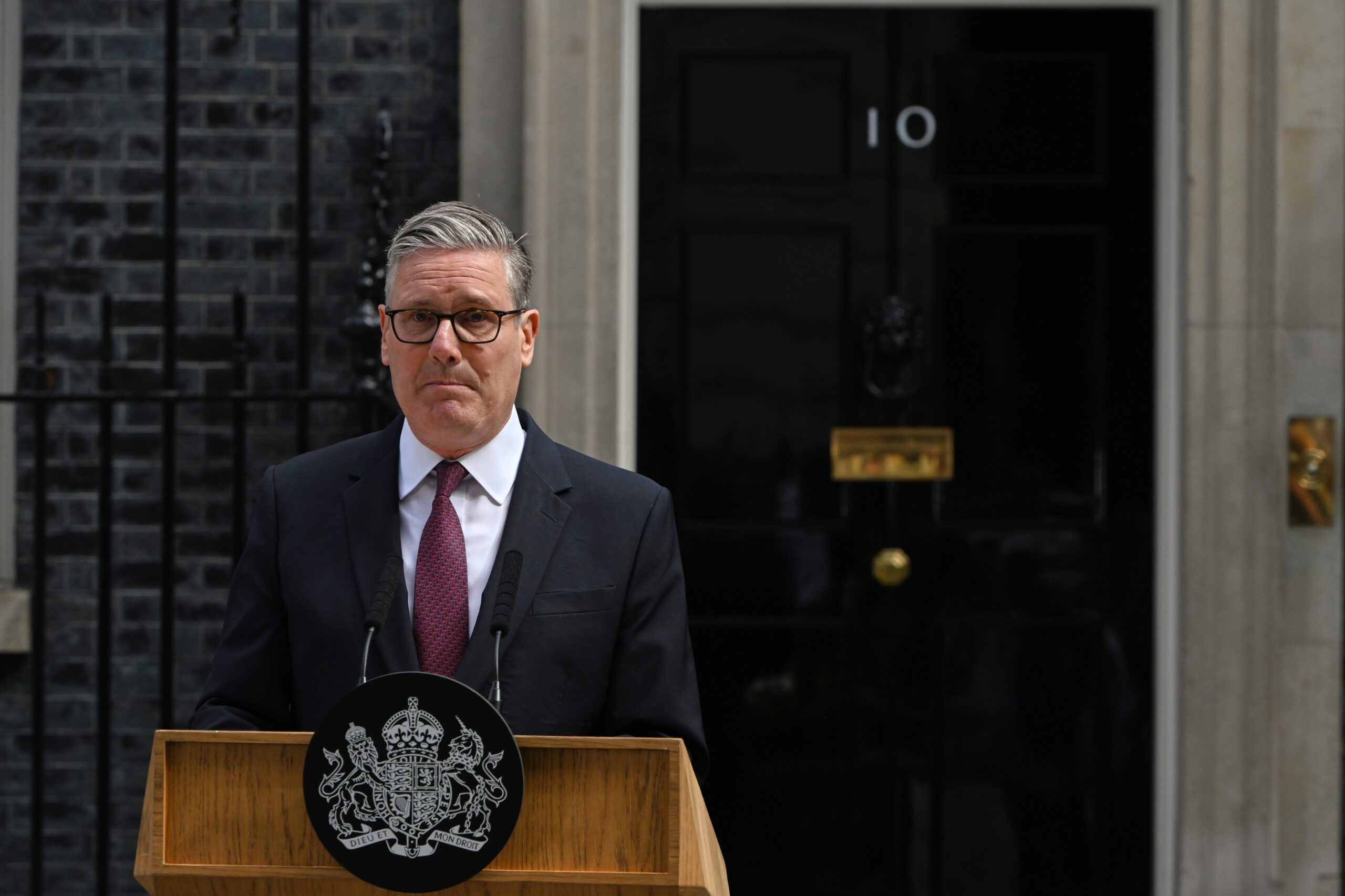 Britain's Prime Minister Keir Starmer speaks to the media outside 10 Downing Street to announce his resignation in London, Monday, June 22, 2026. Photo: Thomas Krych/AP