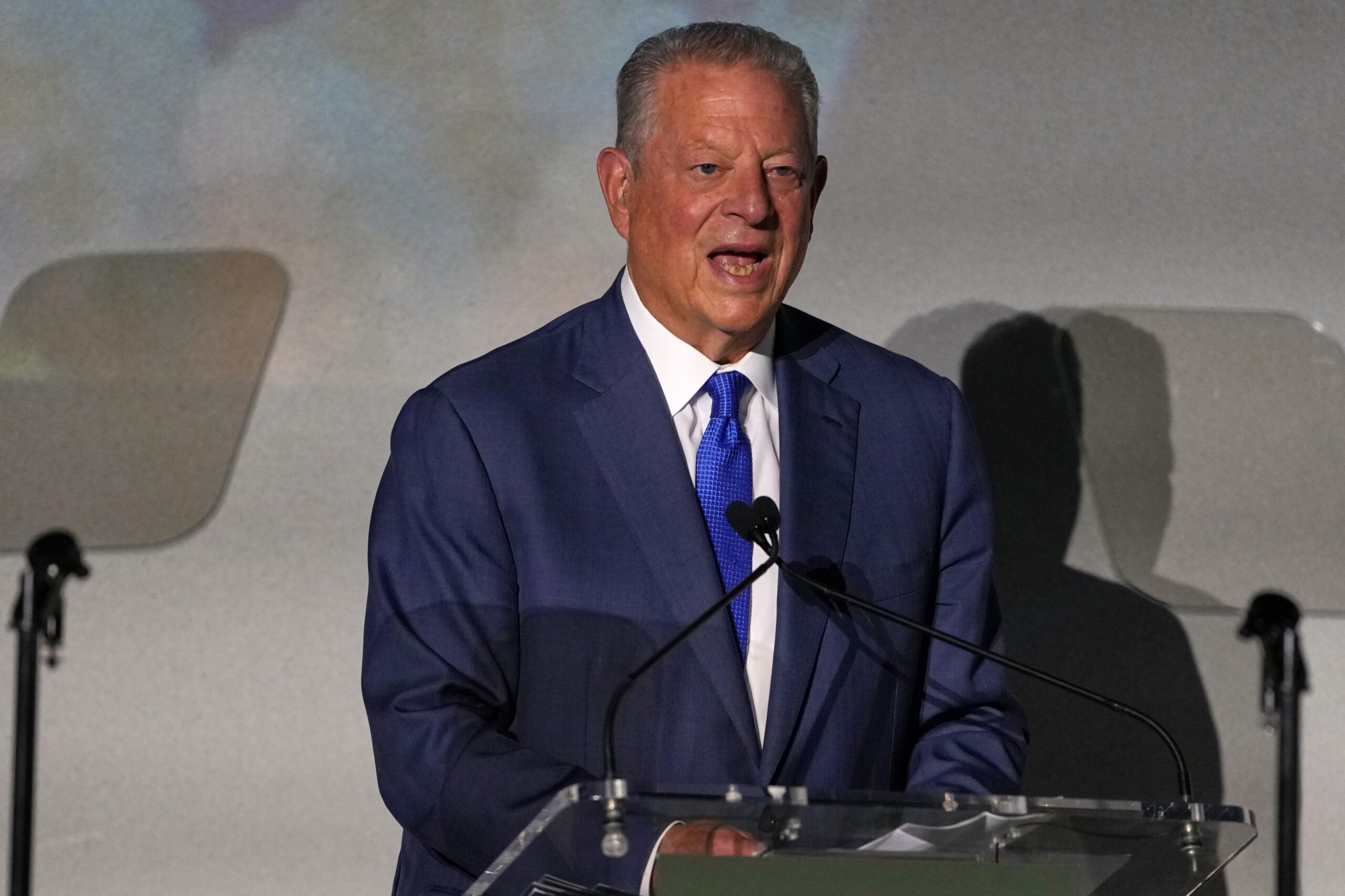 Former US Vice President Al Gore speaks during a Business Forum for The Royal Foundation's United for Wildlife in London, Monday, June 22, 2026. Photo: Kirsty Wigglesworth, Pool/AP