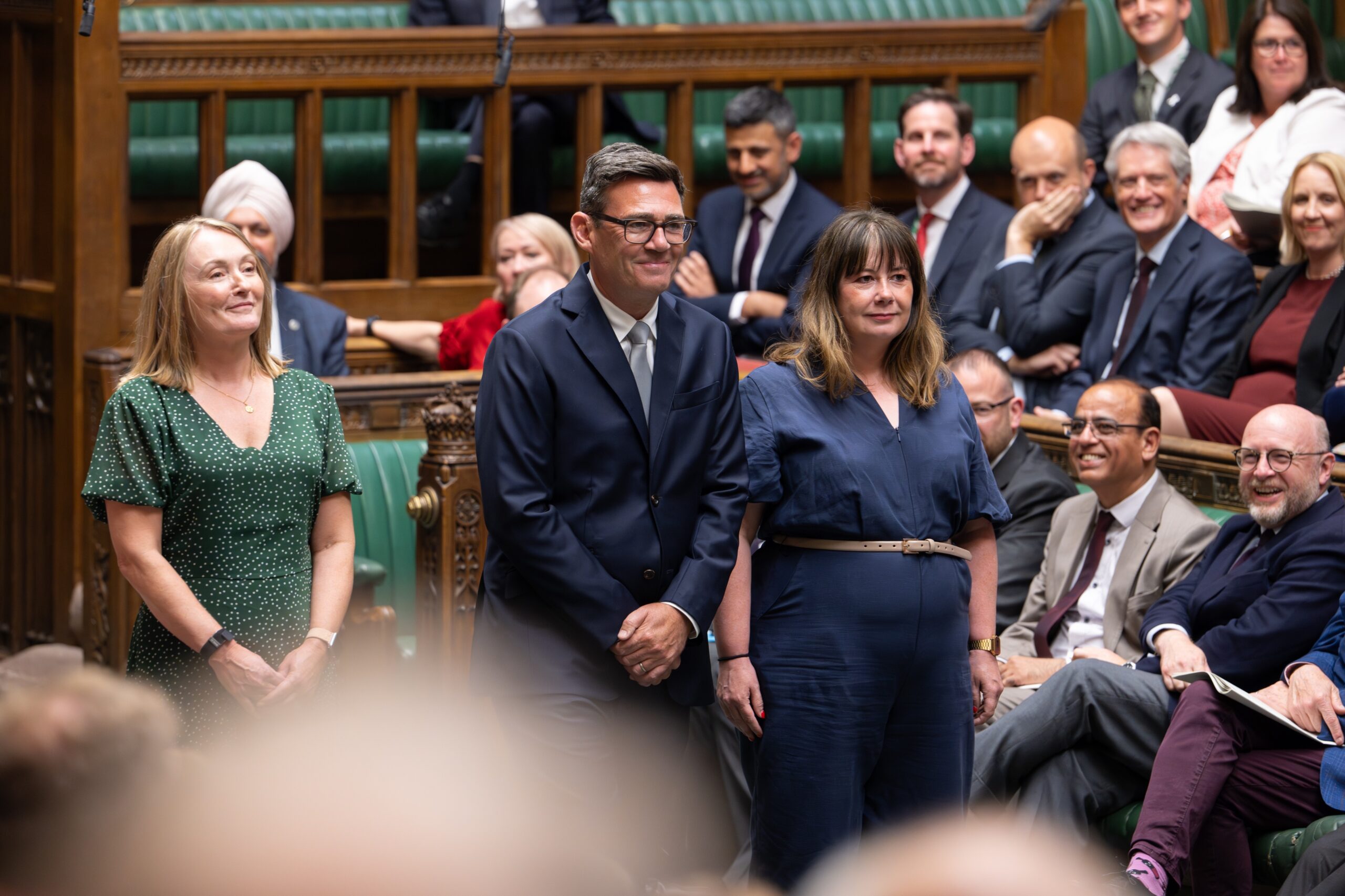 Andy Burnham, front center, attends a swearing-in ceremony as an MP in the House of Common in London, England, Monday, June 22, 2026. Photo: House of Commons via AP