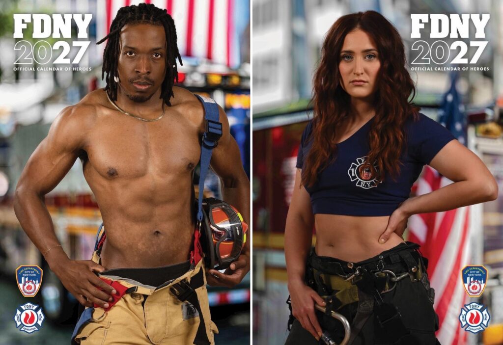FDNY has released its super-hot 2027 Calendar of Heroes, in both a male and female version. Photo: FDNY