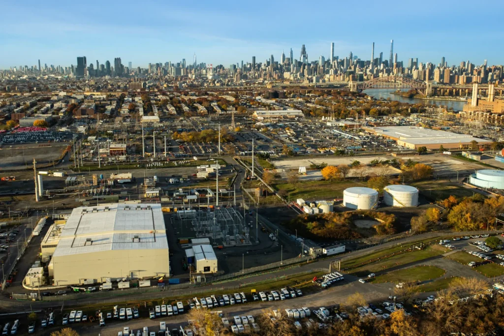 Champlain Hudson Power Express has built a renewable energy converter station in Astoria, Queens. Credit: Courtesy of Champlain Hudson Power Express