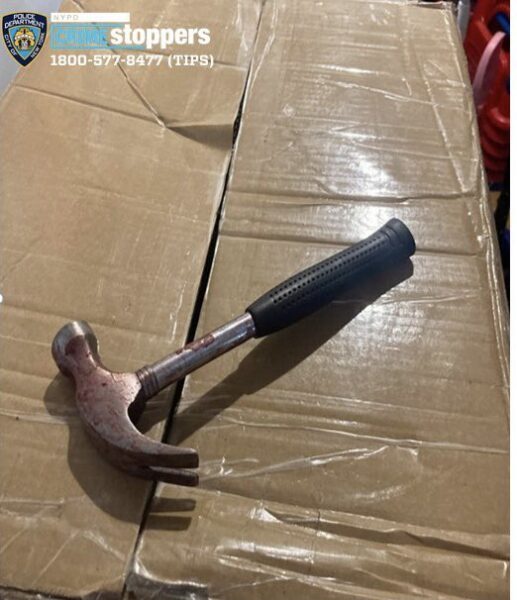 The alleged murder weapon. Photo: NYPD