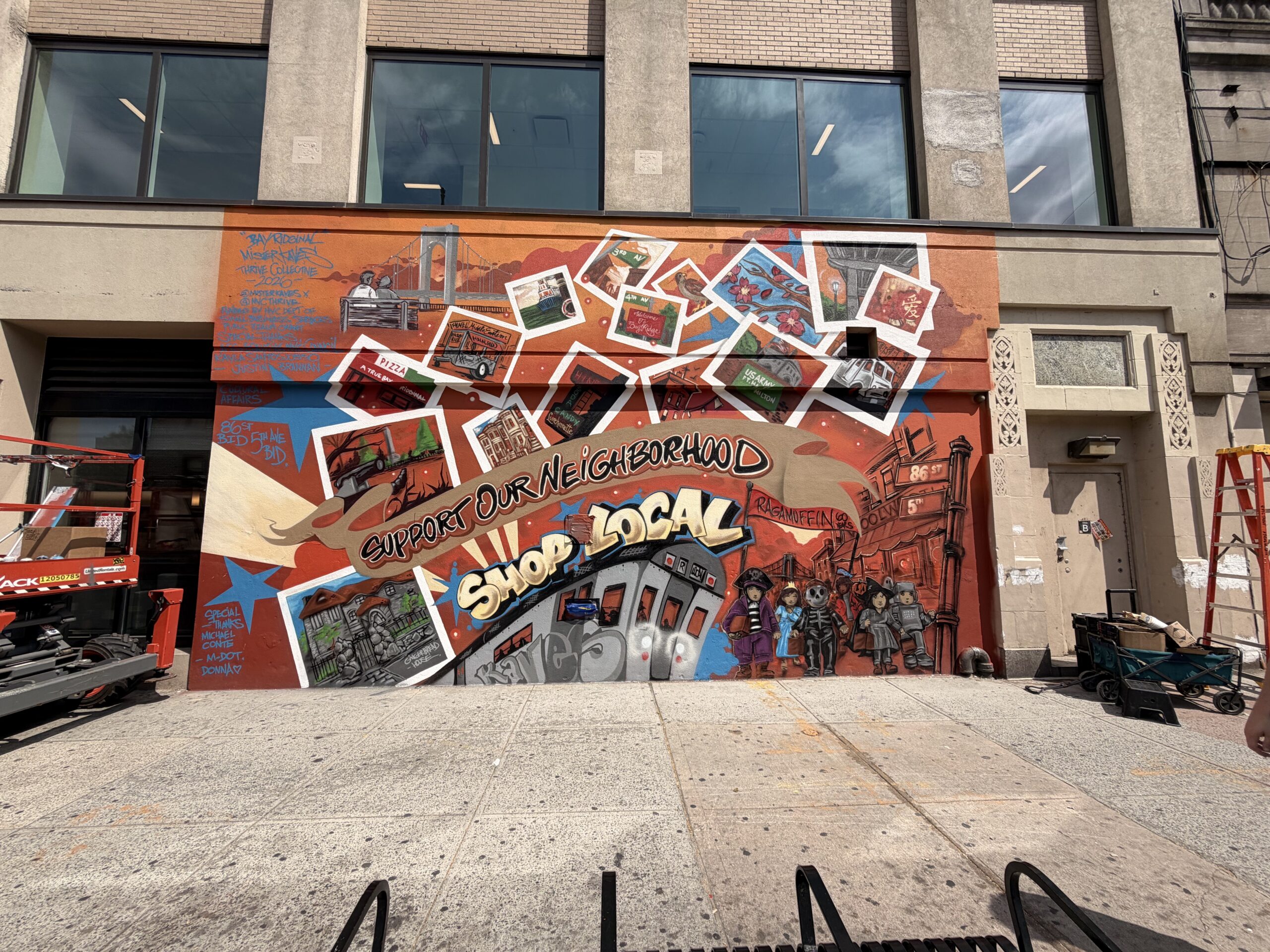 86th Street mural painted by local artist commemorates area’s past