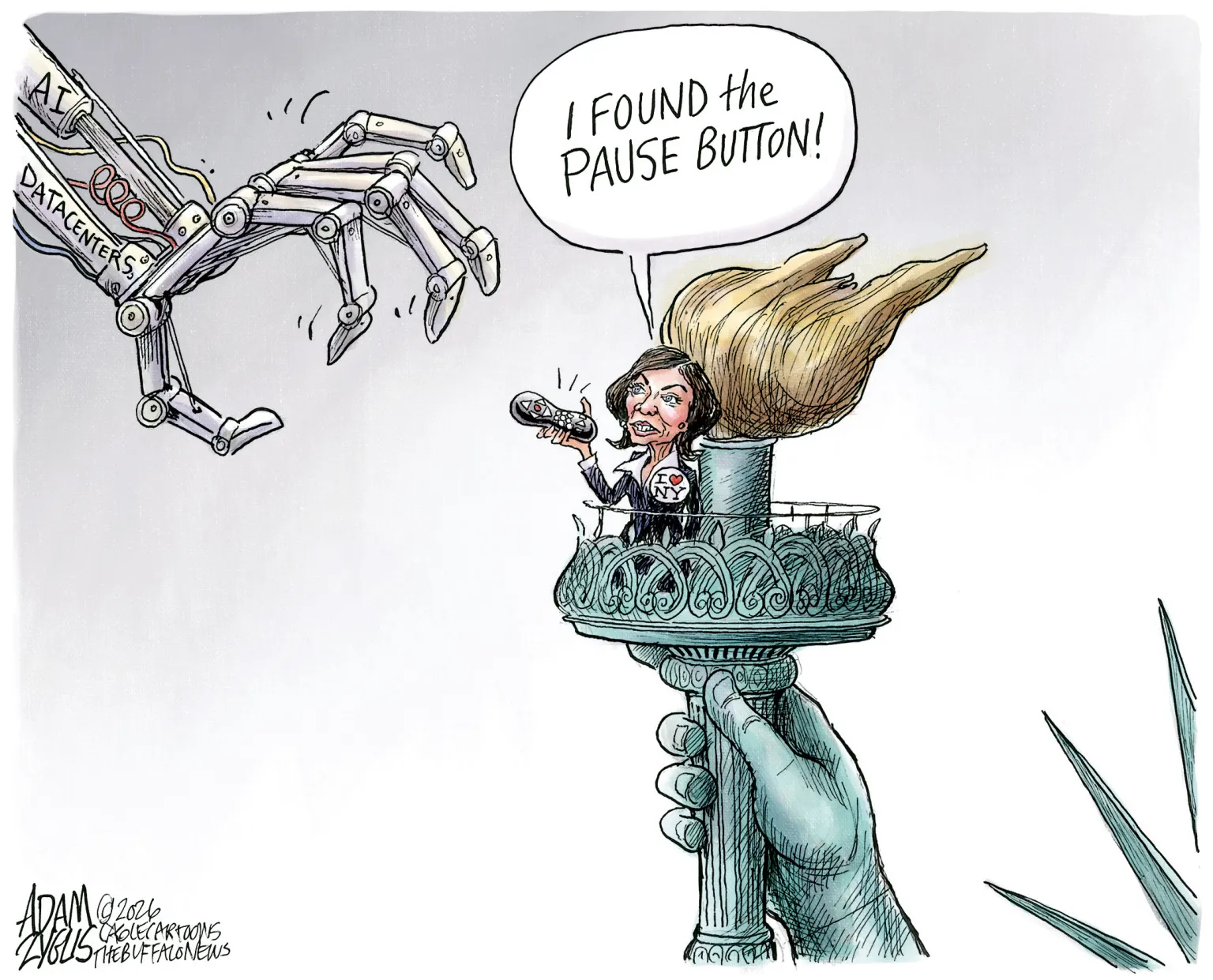 Freedom From AI by Adam Zyglis
