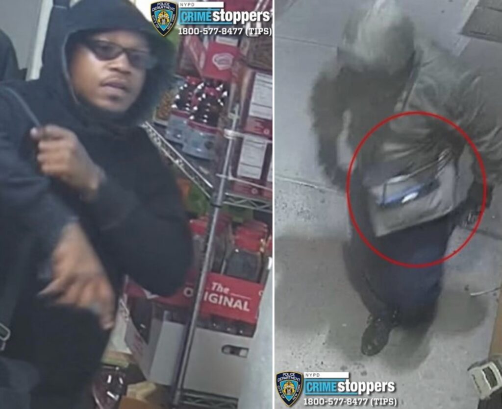 Police are searching for this man suspected of breaking into 11 businesses across Brooklyn and stealing thousands of dollars. Photos: NYPD